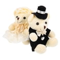 thumbnail image 4 of Healifty bear plush White Wedding Couples 2Pcs, 4 of 8