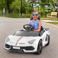 thumbnail image 2 of VOLTZ TOYS 12V Ride on Car for Kids, Official Licensed SVJ 12V Battery Powered Electric Ride-on Car Motorized Toy Vehicle for Children with Remote, Leather Seat, LED Lights and MP3 Player (Whte), 2 of 7