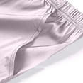 thumbnail image 6 of ylioge 2 Piece Satin Pajama Sets for Women Lace Splice Sleeveless Tank Tops Wide Leg Shorts Trendy Solid Color Soft Homewear Sleepwear Pajamas Outfits, 6 of 6