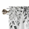 thumbnail image 5 of Grey Eucalyptus Leaves Kitchen Curtain Set, Watercolor Weeping Botanical Window Valance and Tiers 36" Length, Light Filtering Short Curtains Valance for Cafe Bathroom Bedroom 54"x18", 5 of 7