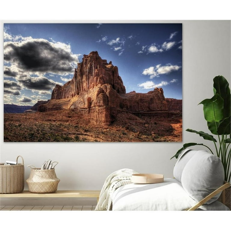 Giant Art 72x48 Red Mountain Fine Art Giant Canvas Print in Multi