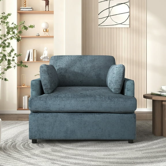 Oversized Accent Chair, Modern Upholstered Chairs Single Sofa Chairs, Comfortable Armrest Cushions, Durable Frame, Armchair Accent Chair for Living Room, Versatile Neutral Style ,,Big Reading Chair,So