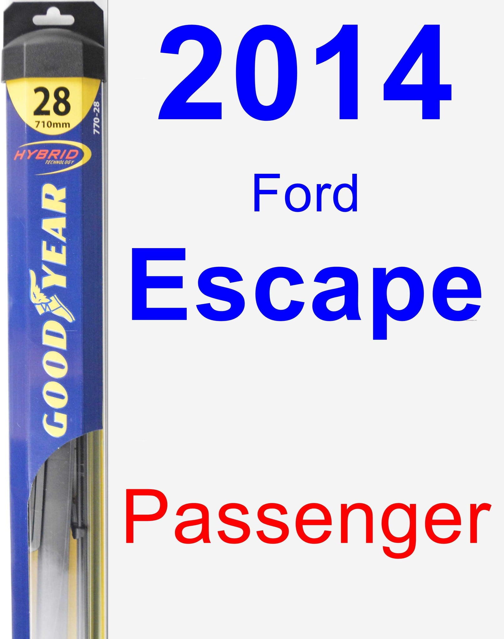 2014 ford escape wiper blade size