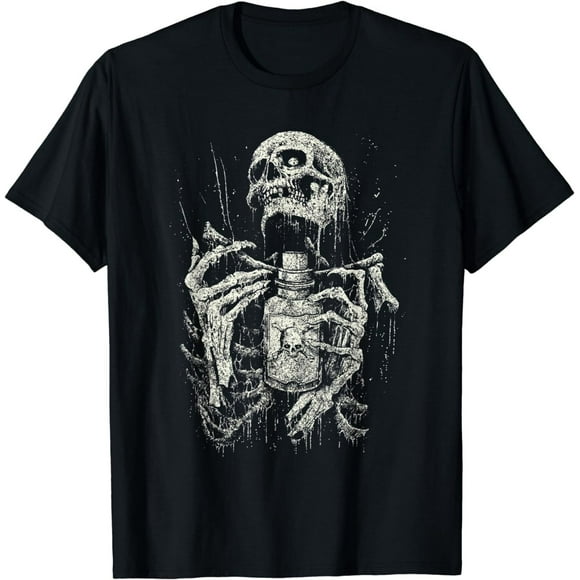 Vintage Halloween Costume Squelette Idée Cadeau T-Shirt S-3TG