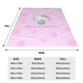 thumbnail image 6 of Hello Kitty Fleece Blanket Super Soft Cozy Throw Blanket 60"X50", Lightweight Fuzzy Comfy Flannel Blanket Warm Plush Throw Blankets For Couch, Sofa, Bed, 6 of 7