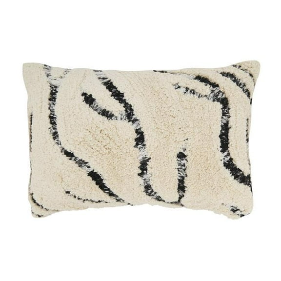 Tufted Symmetry Embroidered Throw Pillow Cover