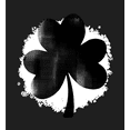 thumbnail image 2 of St Pats Clover Long Sleeve Adult Hooded Sweatshirt-XXL-Black, 2 of 3