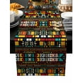 thumbnail image 2 of Colorful Boho Cotton Linen Table Extra Long Runner 13 x 120 inch Farmhouse Abstract Geometric Ethnic Art Non-slip Rectangular Dining Table Decor for Wedding Party Holiday Dinner, 2 of 8