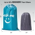 thumbnail image 5 of HOMEST Paquete de 2 bolsas de lavandería XL Wash Me de viaje, organizador de ropa sucia, lo suficientemente grande como para contener 4 cargas de ropa, fácil de colocar en un cesto o cesta para la col, 5 of 5