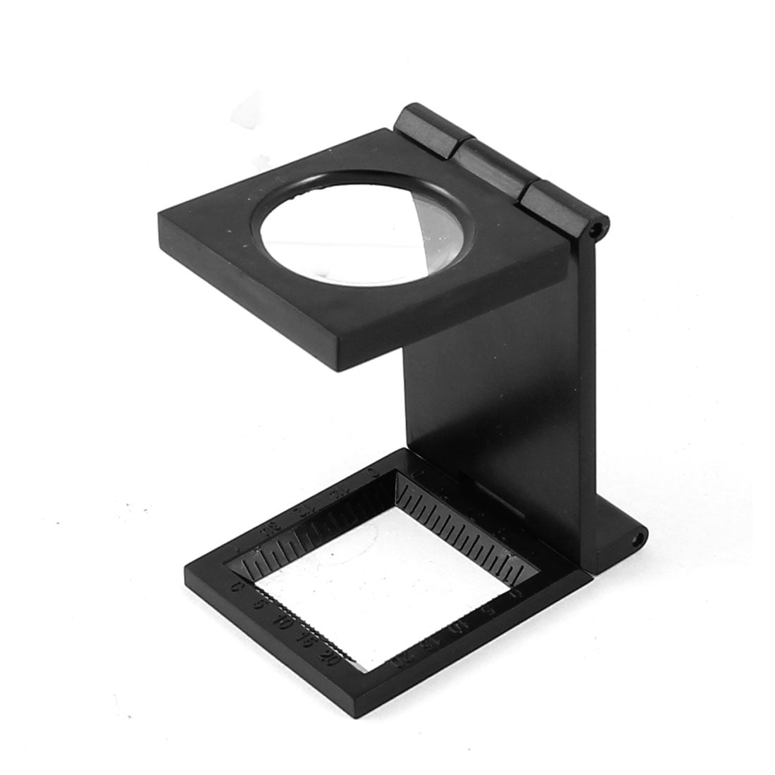 Round Shape 26mm Dia Lens Folding Handheld Magnifier Magnifying Glass 20X Black