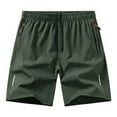 thumbnail image 4 of Beach Shorts Women Womens Sports Shorts Lightweight Solid Color Casual Shorts Summer Gym Shorts Women Army Green M, 4 of 4