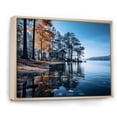 thumbnail image 2 of Designart "Lake Blue Lakeside " Landscapes Floater Framed Wall Decor, 2 of 7