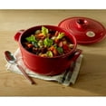 thumbnail image 4 of Emile Henry Flame Round Stewpot Dutch Oven, 5.5 Quart, Burgundy - NEW, 4 of 4