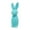 Blue, variant on Easter Flocked Bunny Figurine Set for Table Decor - Colored Rabbit Ornaments for Spring Home, Workspace, Indoor Party Centerpiece and Holiday Decoration, 1 Pack