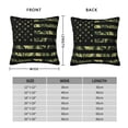 thumbnail image 2 of Pofeuu American Flag Camo Print Double-sided plush pillowcase Square Throw Pillow Covers Pillows Cover for Living Room Bedroom Sofa Couch Cushion Cover（No pillow core）-26"x26", 2 of 7