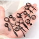 thumbnail image 3 of 25 Aretes Falsos Piercing Hombre Imán Acero Inoxidable Modelo Negro, 3 of 4