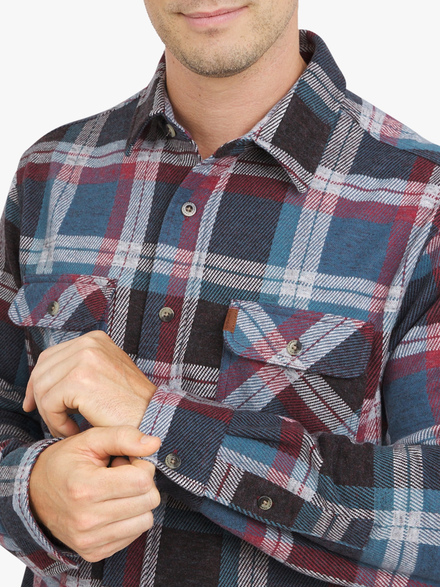 Chaps Men's & Big Men's Lakeland Flannel Shirt, Sizes S-3XL