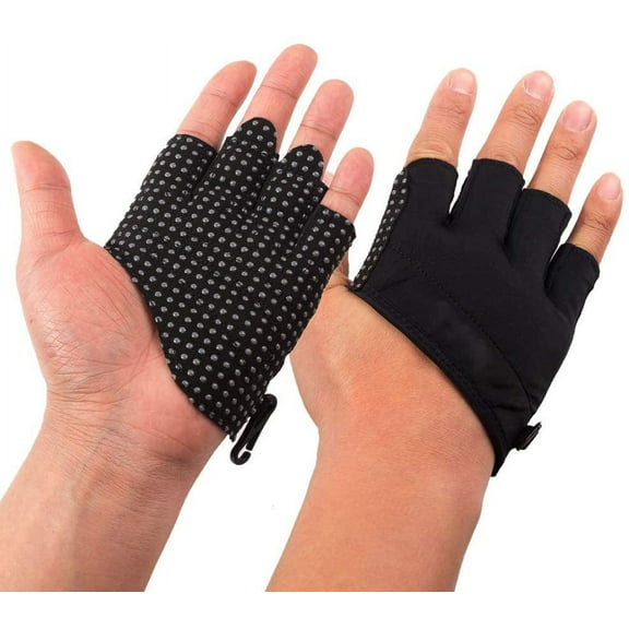 Fitness Gloves, for Cross Training, Weightlifting, Biking, Bodybuilding, Yoga, Pull-Ups and Fitness - Enhanced Silicone Grip Palm - Improve Your Fitness Without Hand Rips