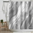 thumbnail image 2 of Grey Marble Shower Curtain Abstract Ombre Modern Fabric Bath Curtains Luxury Gray Shower Curtins Bathroom Accessories 72x72 Inches, 2 of 6