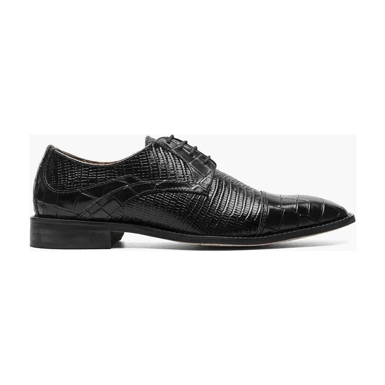 Stacy Adams Tedesco Cap Toe Oxford Lizard Leather Dress 