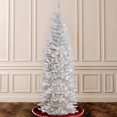 thumbnail image 2 of National Tree Company Kingswood 6.5 Foot Artificial Prelit Tree w/ Stand, White, 2 of 5