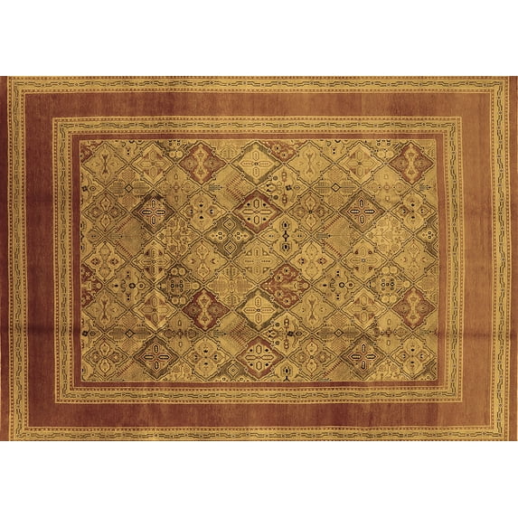 Ahgly Company Indoor Rectangle Oriental Brown Industrial Area Rugs, 2' x 4'
