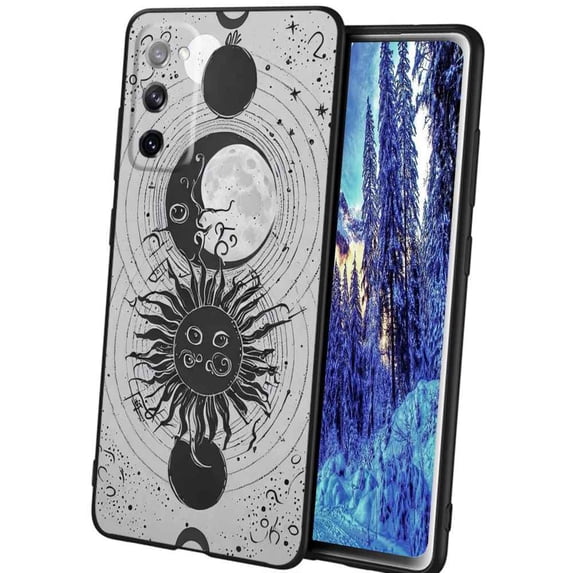 64Moon-14 Phone Case, Degined for Samsung Galaxy A02S(US Model) Case Men Women, Flexible Silicone Shockproof Case for Samsung Galaxy A02S(US Model)