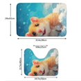 thumbnail image 3 of Yiaed Cloud Cute Hamster Print Bathroom Mat Set 2 Pieces Mat Anti-Skid Pad Ultra Soft and Absorbent Bathroom Bath Mat Contour Bath Rugs for Toilet Base, 3 of 6