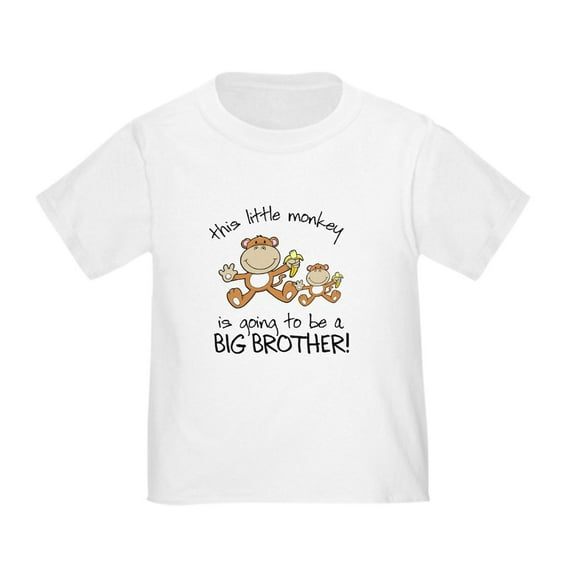 CafePress - Big Brother T Shirts Monkey Toddler T Shirt - Cute Toddler T-Shirt, 100% Cotton