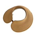 thumbnail image 1 of Sombrero tejido para mujer, de ala ancha, transpirable, duradero, informal, portátil, para playa Marrón, 1 of 6