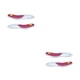 thumbnail image 3 of Sonducket 2X Plantilla de Almohadilla para zapatos Corrector de postura Suavidad Flexible Práctico Multipropósito Unisex Plantar Walking Rojo L 2piezas, 3 of 6