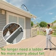 12FT Telescopic Gutter Cleaning Wand with Hose Attachment, Long Reach Gutter Cleaning Tools from