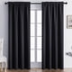 thumbnail image 5 of Par de cortinas opacas, 63 de ancho x 52 de largo, con aislamiento térmico y reducción de ruido para una oscuridad total, opción asequible para oscurecer habitaciones y ventanas de, 5 of 9