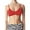 RED, variant on Women's Seamless V-Neck Padded Bralette with Adjustable Straps (One Size Fits All)