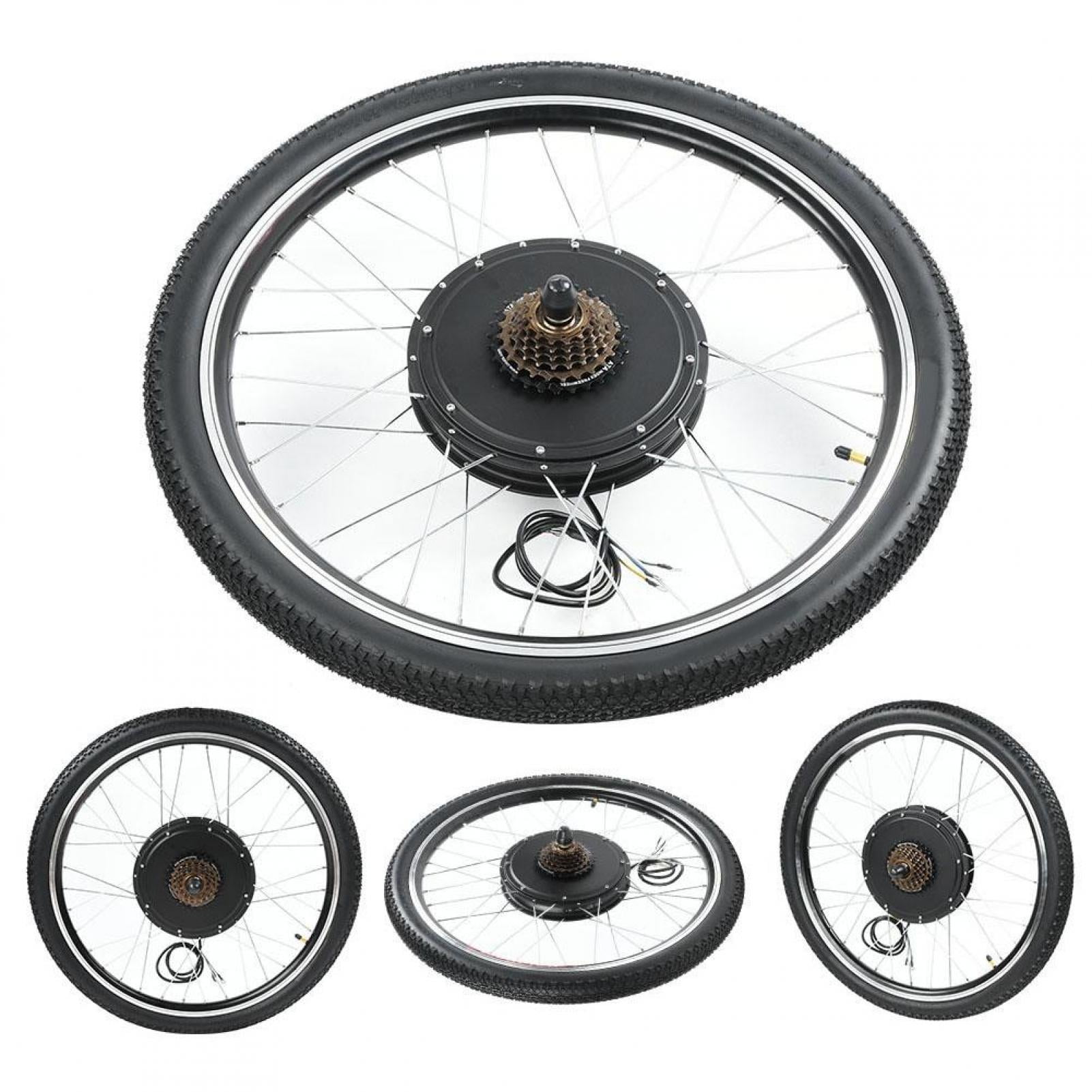 Keenso 48V 1000W 26inch Kit de Conversion de Moteur de Moyeu Roue Arriere pour Velo Electrique