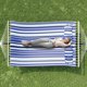 thumbnail image 4 of Hamaca Doble con Soporte – Para 2 Personas – 215 kg – Acero Resistente – Cojín Acolchado y Almohada – Bolsa de Transporte – Fácil Montaje – Exterior, 4 of 6