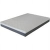 Pemberly Row 8" Gel Memory Foam Mattress Full in White/Dark Gray