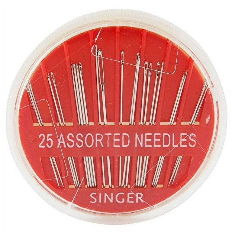 SINGER Hand Sewing Needles with Needle Threader Assorted Sizes 30ct by  Singer