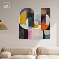 thumbnail image 3 of Colorful Pieces Canvas Colorful Wall Art by Art Remedy, Gallery Wrapped, 40" x 40", 3 of 7