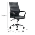 thumbnail image 6 of Primero Office Chair Black Office Chair, Modern Style, Plush and durable faux leather fabric, Plywood, Indoor Office, 6 of 11