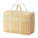 thumbnail image 2 of Bolsa de Almacenamiento Resistente Amarilla 80x50x25cm Poliéster, Asas Reforzadas, Cremallera Doble, Impermeable Organizador de Embalaje para Mudanza de Ropa y Edredones de Gran Tamaño, 2 of 9