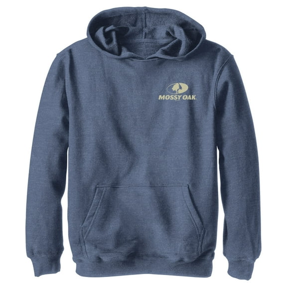 Boy's Mossy Oak Small Classic Logo  Pull Over Hoodie