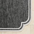thumbnail image 5 of Livabliss Outdoor Rugs, 7x9 Miami Beach Traditional Black Area Rug for Patio, Porch, Deck, Backyard, Waterproof Indoor Outdoor Carpet (6'7" x 9'), 5 of 7