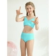 thumbnail image 4 of Uccdo 7-16T Girls Summer Swimsuits, Teenager Big Girls Solid Bikinis Bathing Suit, 2 Pieces, Size 7-16 Years, 4 of 8
