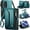Green, variant on For Samsung Galaxy Z Fold 8 Case Crossbody Wallet PU Leather Magnetic Flip Folio Wristlet Shoulder Strap 3-in-1 Crossbody Phone Case with Card Slots Zipper Pocket for Women Men,Purple