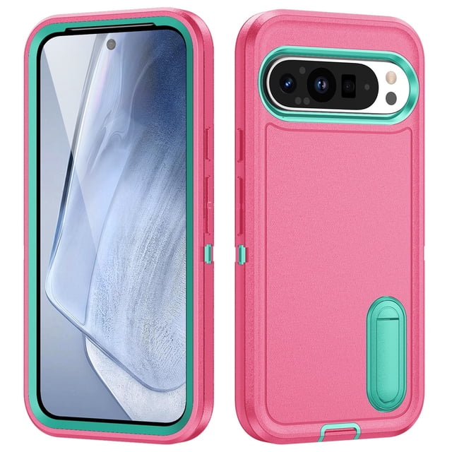 for Google Pixel 9 Pro XL Case, Google Pixel 9 Pro XL Phone Case with Built in Kickstand, Shockproof/Dustproof/Drop Proof Heavy Duty Military-Grade Rugged Protective Cover for Google Pixel 9 Pro XL