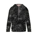 thumbnail image 5 of WXLWZYWL Halloween Hoodies for Men 3D Print Spider Web Graphic Hooded Sweatshirts Pullover Cool Funny Novelty Hoody, 5 of 6