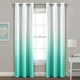 thumbnail image 2 of Lush Decor Mia Ombre Insulated Grommet Blackout Window Curtain Panels, Set of 2, 2 of 11