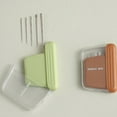 thumbnail image 6 of Clearance Items!TAKTUK Sewing Kit,Sewing Tools,Mixed Color Hand Sewing Needles Set Portable Household Needle Box Easy Thread Needle Box for Clothes Repair Embroidery,Brown, 6 of 8