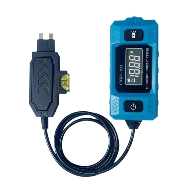 Hioecau Automotive Circuit Fault Probe Tester 23A 12V Wire Tracer with LCD Display Car Relay Current Tester High-Precision Blade Checker for Car Repair Maintenance